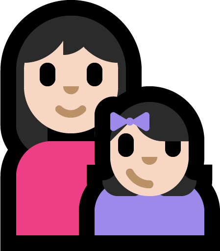 Keluarga - Wanita: Warna Kulit Cerah, Anak perempuan: Warna Kulit Cerah