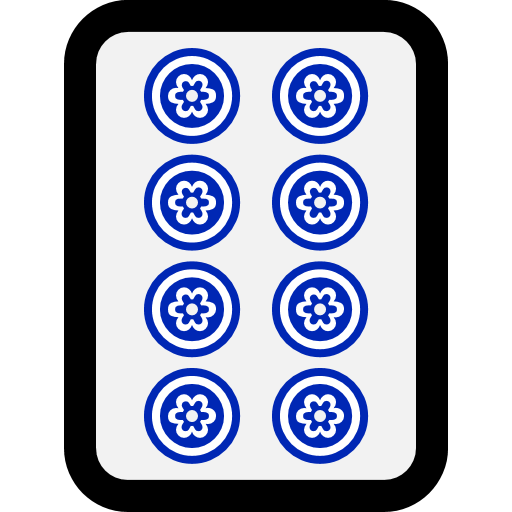 Ubin Mahjong Delapan Lingkaran