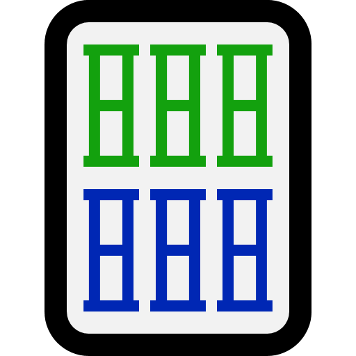 Ubin Mahjong Enam Bambu