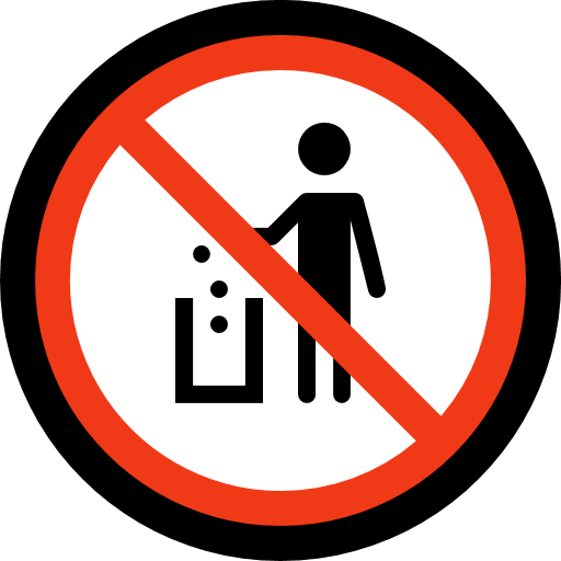 Dilarang membuang sampah sembarangan