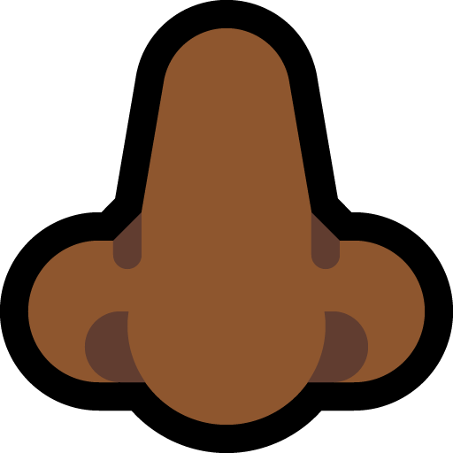 Hidung: Warna Kulit Gelap-Sedang