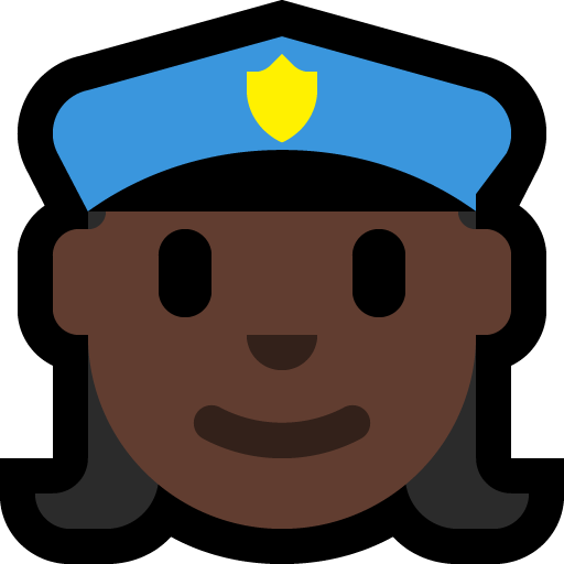 Polisi wanita: Warna Kulit Gelap