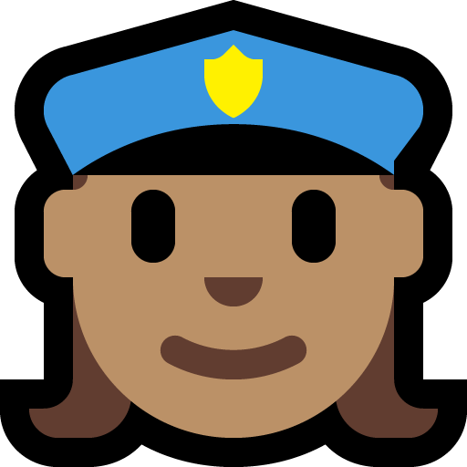 Polisi wanita: Warna Kulit Sedang