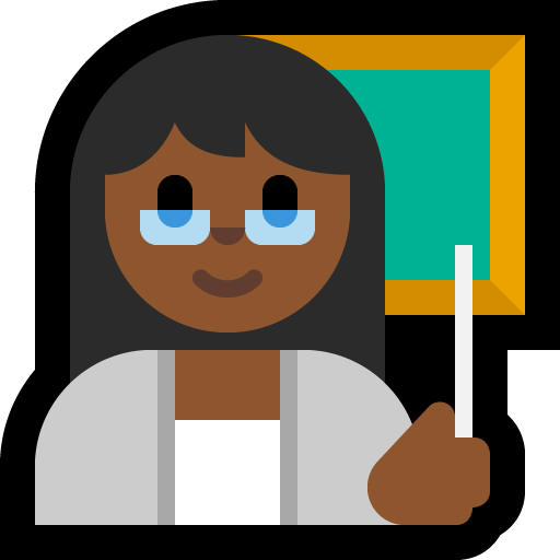 Guru wanita: Warna Kulit Gelap-Sedang