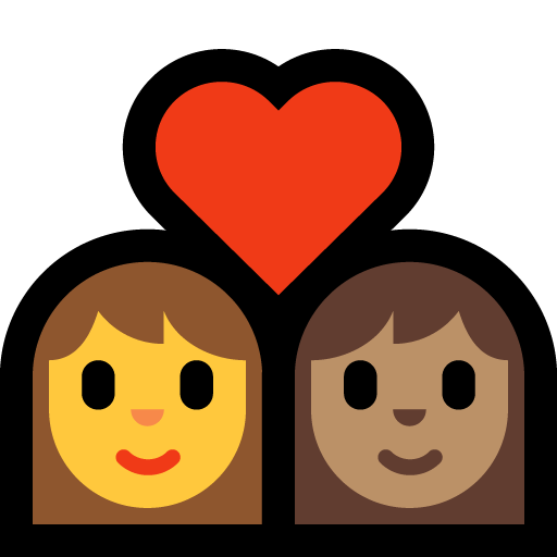 Coppia Con Cuore - Donna: Senza Carnagione, Donna: Carnagione Media