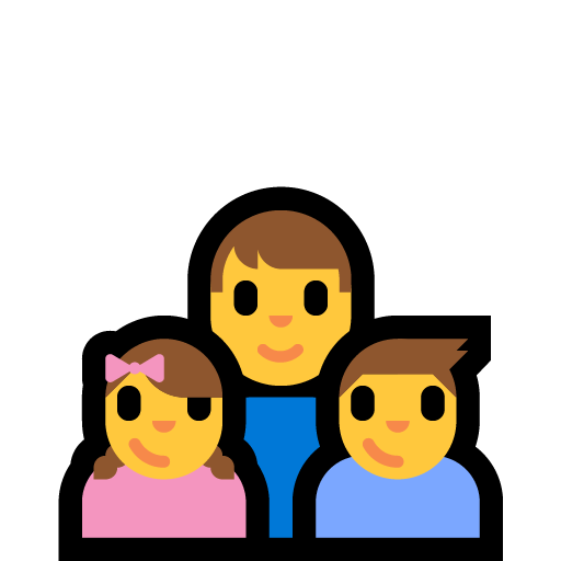Famiglia: Uomo, Bambina, Bambino