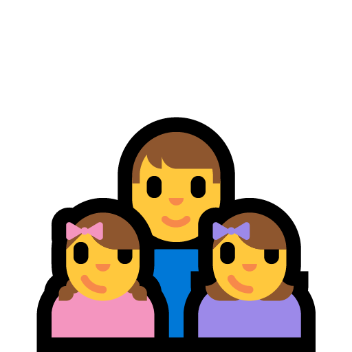 Famiglia: Uomo, Bambina, Bambina
