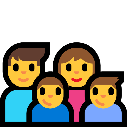 Famiglia: Uomo, Donna, Bambino, Bambino