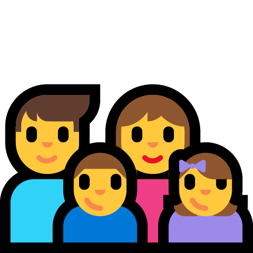 Famiglia: Uomo, Donna, Bambino, Bambina