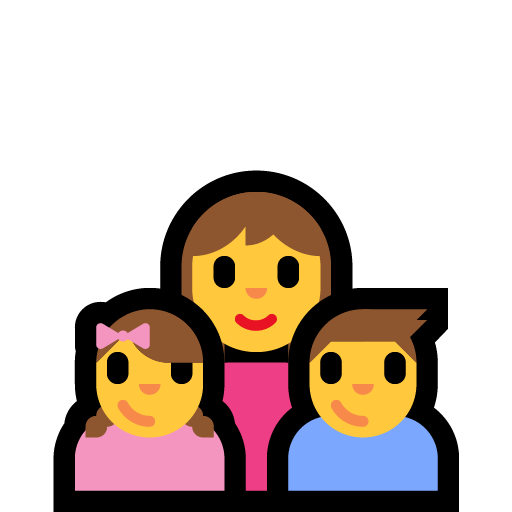 Famiglia: Donna, Bambina, Bambino