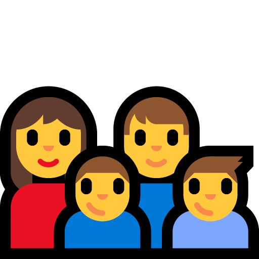 Famiglia: Donna, Uomo, Bambino, Bambino