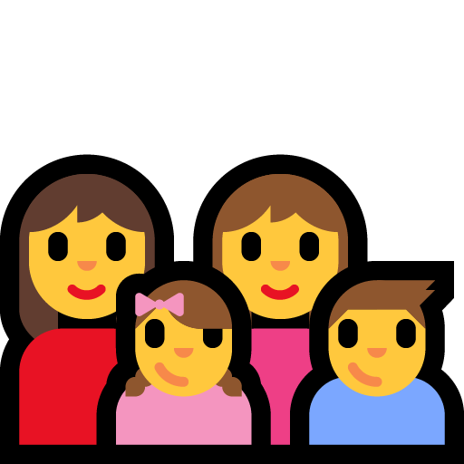 Famiglia: Donna, Donna, Bambina, Bambino