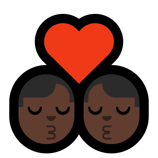Bacio: Uomo, Uomo, Carnagione Scura