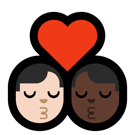 Bacio: Uomo, Uomo, Carnagione Chiara, Carnagione Scura