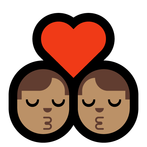 Bacio: Uomo, Uomo, Carnagione Media