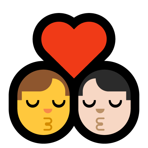 Bacio - Uomo: Senza Carnagione, Uomo: Carnagione Chiara