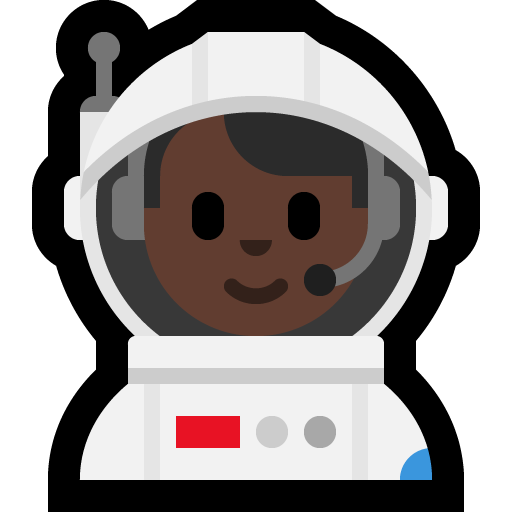 Astronauta Uomo: Carnagione Scura