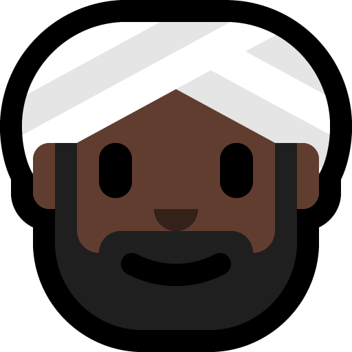 Uomo Con Turbante: Carnagione Scura