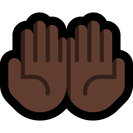 Mani Unite In Alto: Carnagione Scura