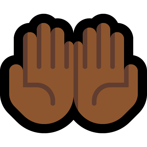 Mani Unite In Alto: Carnagione Medio-Scura