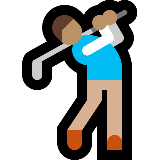 Persona Che Gioca A Golf: Carnagione Media