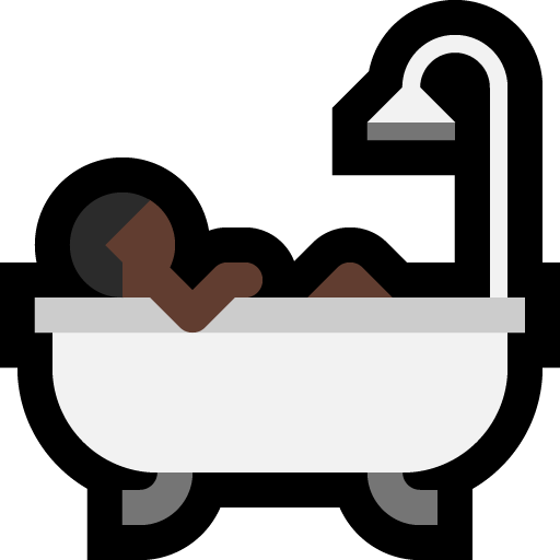 Persona Che Fa Il Bagno: Carnagione Scura