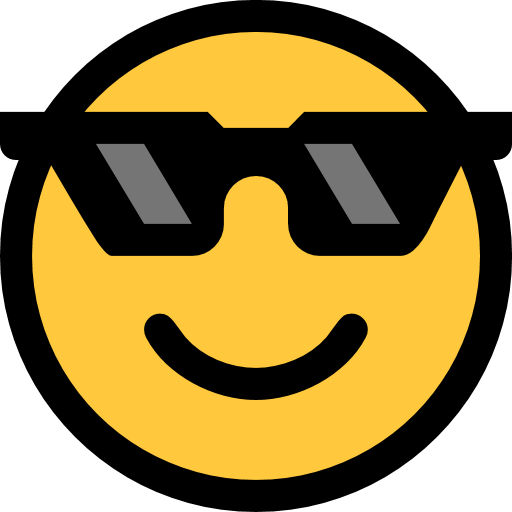 Faccina Con Sorriso E Occhiali Da Sole