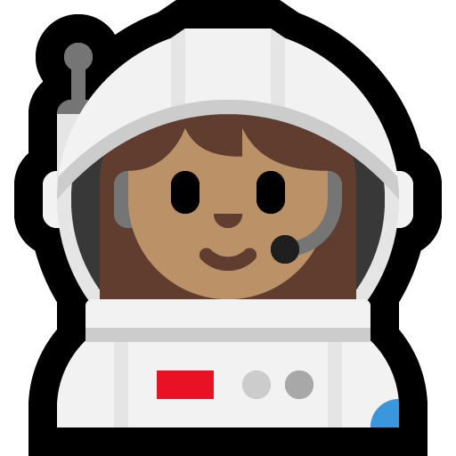 Astronauta Donna: Carnagione Media