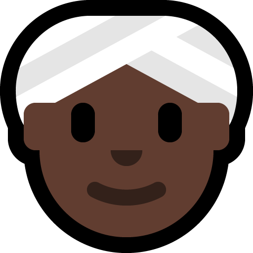 Donna Con Turbante: Carnagione Scura