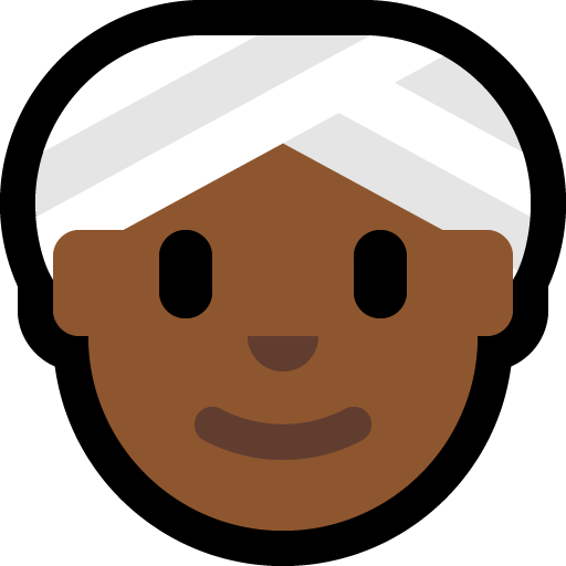 Donna Con Turbante: Carnagione Medio-Scura