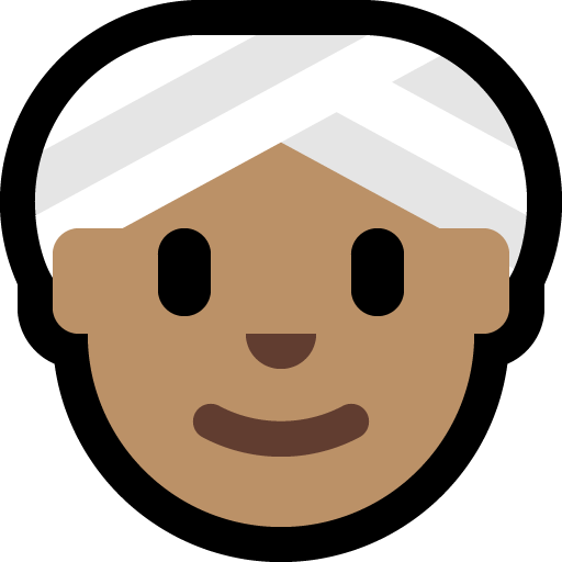 Donna Con Turbante: Carnagione Media