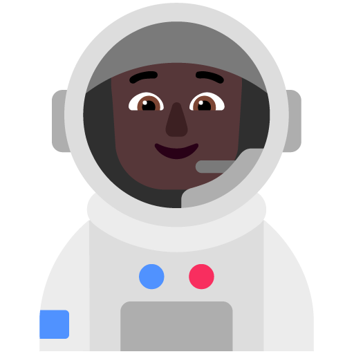 Astronaut: Warna Kulit Gelap