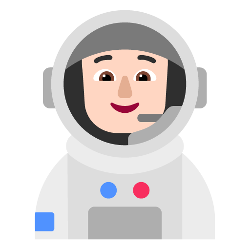Astronaut: Warna Kulit Cerah