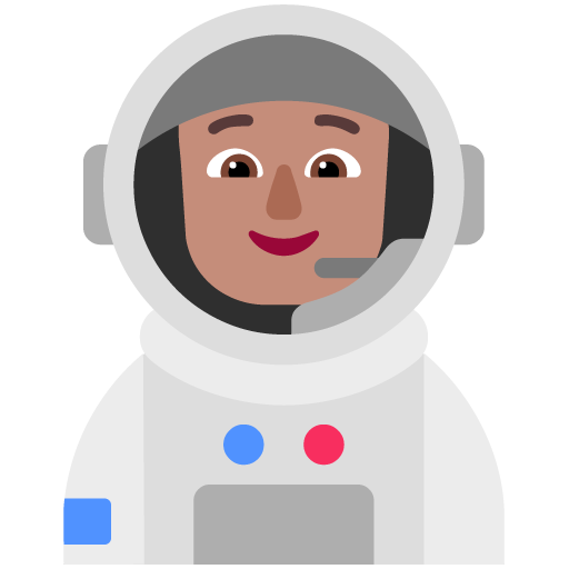 Astronaut: Warna Kulit Sedang