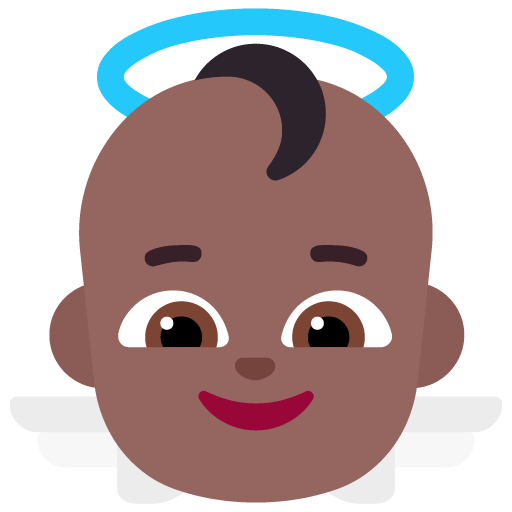 Malaikat bayi: Warna Kulit Gelap-Sedang