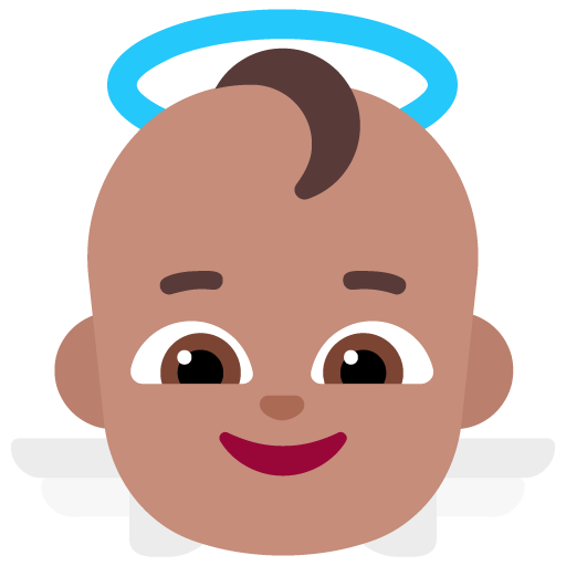 Malaikat bayi: Warna Kulit Sedang