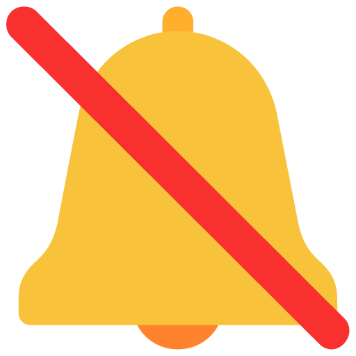 Campana Con Signo De Cancelación