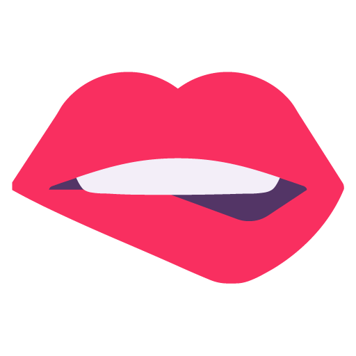 Menggigit bibir