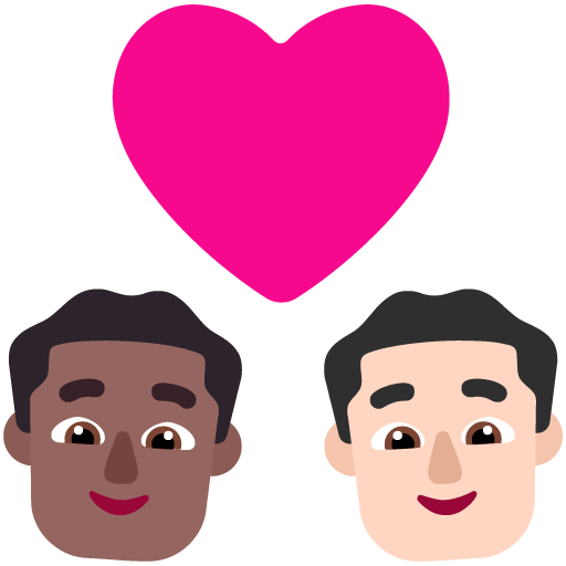Pasangan dengan hati: Pria, Pria, Warna Kulit Gelap-Sedang, Warna Kulit Cerah