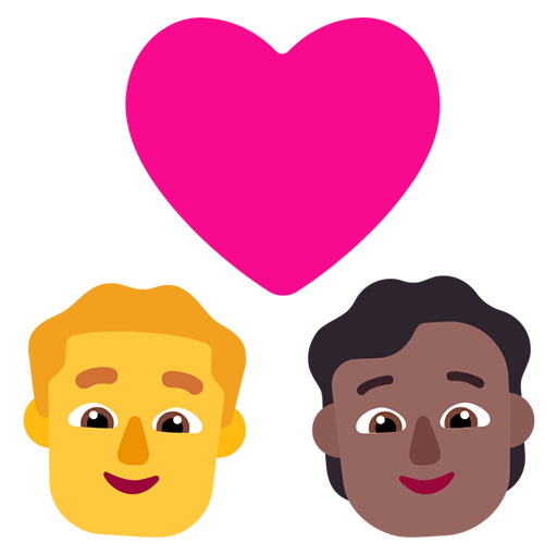 Pasangan dengan hati: Pria, Orang, Tanpa Warna Kulit, Warna Kulit Gelap-Sedang