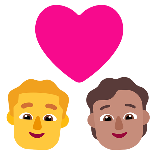 Pasangan dengan hati: Pria, Orang, Tanpa Warna Kulit, Warna Kulit Sedang