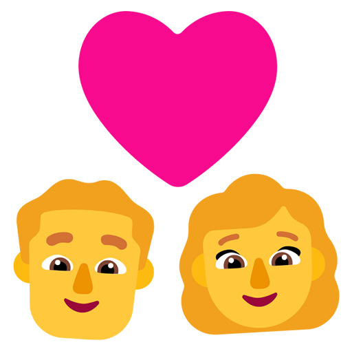 Pasangan dengan hati - Pria, Wanita