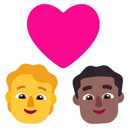 Pasangan dengan hati: Orang, Pria, Tanpa Warna Kulit, Warna Kulit Gelap-Sedang