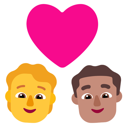 Pasangan dengan hati: Orang, Pria, Tanpa Warna Kulit, Warna Kulit Sedang