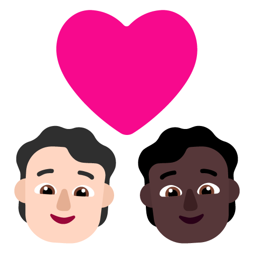 Pasangan dengan hati: Orang, Orang, Warna Kulit Cerah, Warna Kulit Gelap