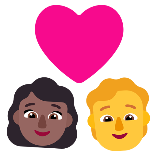 Pasangan dengan hati: Wanita, Orang, Warna Kulit Gelap-Sedang, Tanpa Warna Kulit