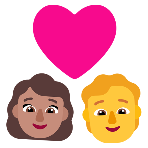 Pasangan dengan hati: Wanita, Orang, Warna Kulit Sedang, Tanpa Warna Kulit