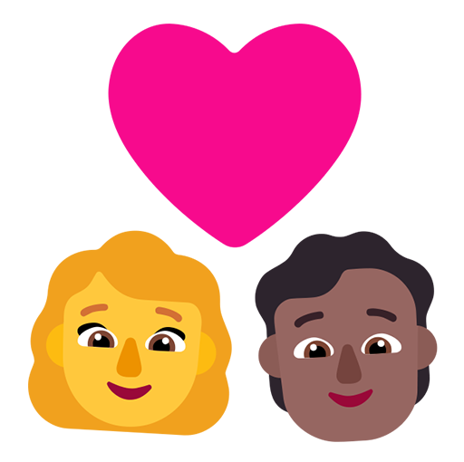 Pasangan dengan hati: Wanita, Orang, Tanpa Warna Kulit, Warna Kulit Gelap-Sedang