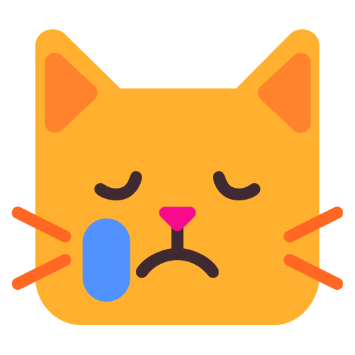 Wajah kucing menangis