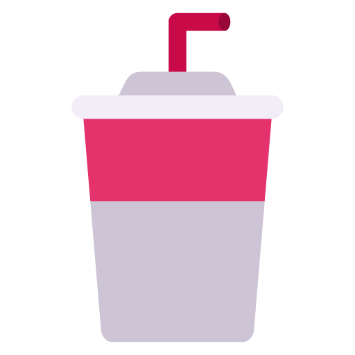 Vaso Con Pajita